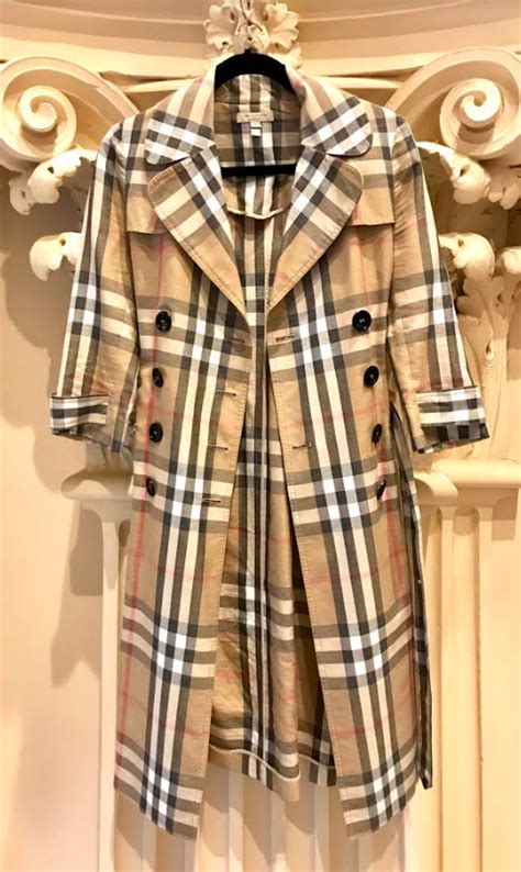 burberry womens trench coats plaid